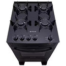 Fogão Atlas 4 Bocas Mônaco Top Glass com Mesa de Vidro e Acendimento Automático Bivolt – Preto