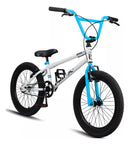 Bicicleta BMX 20" Pro-X Série 1 Aço Carbono Freio V-Brake Azul e Branco