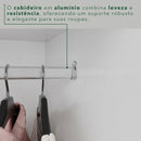 Guarda-roupa Casal 6 Portas 2 Gavetas França