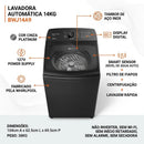 Máquina de Lavar Brastemp 14Kg Branca Smart Sensor- BWJ14AB