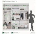 Guarda-roupa Casal 6 Portas 2 Gavetas França