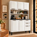 Kit Cozinha Compacta Em Aço Itatiaia Pratika 6 Portas Design Moderno Cor Branco