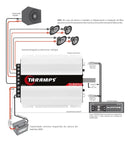 Amplificador Taramps TS 800x4 800W 4 Canais para Som Automotivo