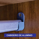 Guarda-roupa Casal 6 Portas Reflectas Com Led 6 Gavetas Cinamomo