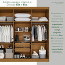 Guarda-roupa Casal 6 Portas 2 Gavetas França