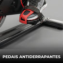 Bicicleta Ergométrica Bike Spinning 6kg Sensação Inércia Fitness Preto e Vermelho Sevenfit Para Cardio