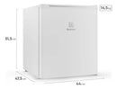 Frigobar Electrolux 47L Efficient com Controle de Temperatura Cor Branca EM50 -m