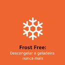 Geladeira Brastemp Frost Free Duplex BRM44HK 375 Litros Com Comparti Cor Inox