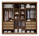 Guarda-Roupa Casal 3 Portas Correr Espelho MDF Fosco Horizonte Vegas