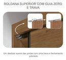 Guarda-Roupa Casal 3 Portas Correr Espelho MDF Fosco Horizonte Vegas