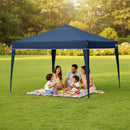 Tenda Gazebo 3x3 Mor X-Flex Sanfonada Oxford Silvercoating Azul-Escuro para Praia, Camping, Jardim, Eventos e Feira Desmontável
