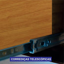Guarda-roupa Casal 6 Portas Reflectas Com Led 6 Gavetas Cinamomo