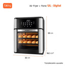 Fritadeira Air Fryer Forno Oven 12L, Mondial, 2000W - AFON-12L-BI -