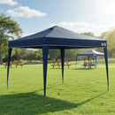 Tenda Gazebo 3x3 Mor X-Flex Sanfonada Oxford Silvercoating Azul-Escuro para Praia, Camping, Jardim, Eventos e Feira Desmontável