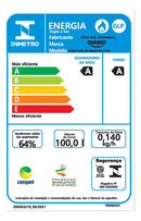 Fogão 5 Bocas Dako Magister Style Com Frente Espelhada Mesa de Vidro e Tripla Chama Bivolt