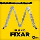 Escada Articulada 4x4 16 Degraus 13 Posições 150kg Alumínio