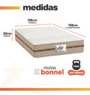 Cama Box Baú Casal Colchão Gazin Molas Flora Bege 138x188x63cm
