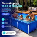 Piscina Estruturada Mor 3000l Retangular Standard Azul