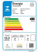 Frigobar Electrolux 47L Efficient com Controle de Temperatura Cor Branca EM50 -m