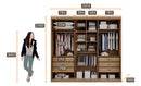 Guarda-Roupa Casal 3 Portas Correr Espelho MDF Fosco Horizonte Vegas