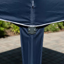 Tenda Gazebo 3x3 Mor X-Flex Sanfonada Oxford Silvercoating Azul-Escuro para Praia, Camping, Jardim, Eventos e Feira Desmontável