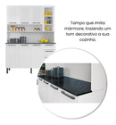 Armário De Cozinha Itatiaia Reforçado 8 Portas Compacto Aço