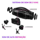 Caixa De Som Boombox Plus Aiwa Bbs-01b 200w Bt 30h Ip66 Usb