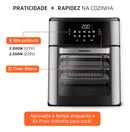 Fritadeira Air Fryer Forno Oven 12L, Mondial, 2000W - AFON-12L-BI -