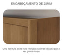 Guarda-Roupa Casal 3 Portas Correr Espelho MDF Fosco Horizonte Vegas