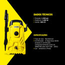 Lavadora de Alta Pressão Kärcher Compacta 1.500 PSI/Libras 1400W 300L/h com Aplicador de Detergente e Lança Regulável