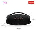 Caixa De Som Boombox Plus Aiwa Bbs-01b 200w Bt 30h Ip66 Usb