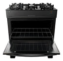 Fogão Atlas 5 Bocas preto Mônaco Top Glass com Acendimento automático Cor Preto e Branco Bivolt