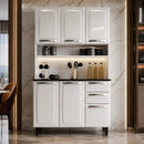 Kit Cozinha Compacta Em Aço Itatiaia Pratika 6 Portas Design Moderno Cor Branco