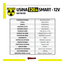Fonte Automotiva Usina Smart Bat Meter 120A Bivolt 1500W Som Carro