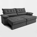 Sofá Retrátil 2,10m Molas E Espuma D33 Thunder. Cama Inbox
