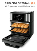 Fritadeira Air Fryer Forno Oven 12L, Mondial, 2000W - AFON-12L-BI -