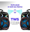 Caixa Amplificada Connect Lights Cm-400 Mondial Cor Preto