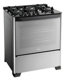 Fogão 5 Bocas Dako Magister Style Com Frente Espelhada Mesa de Vidro e Tripla Chama Bivolt
