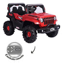 Jipe Infantil Elétrico 12v Carrinho Controle Remoto Música Cor Vermelho Voltagem Do Carregador 110v/220v BrinqKids