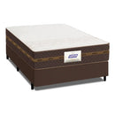 Cama Box Baú Casal Colchão Gazin Molas Flora Bege 138x188x63cm