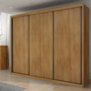Guarda-Roupa Casal 3 Portas Correr Espelho MDF Fosco Horizonte Vegas