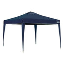 Tenda Gazebo 3x3 Mor X-Flex Sanfonada Oxford Silvercoating Azul-Escuro para Praia, Camping, Jardim, Eventos e Feira Desmontável